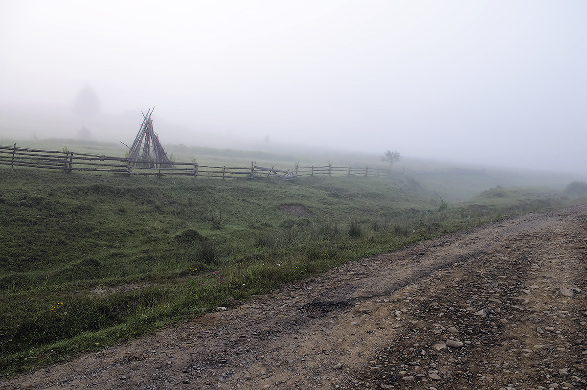 The dawn in the Carpathians ...