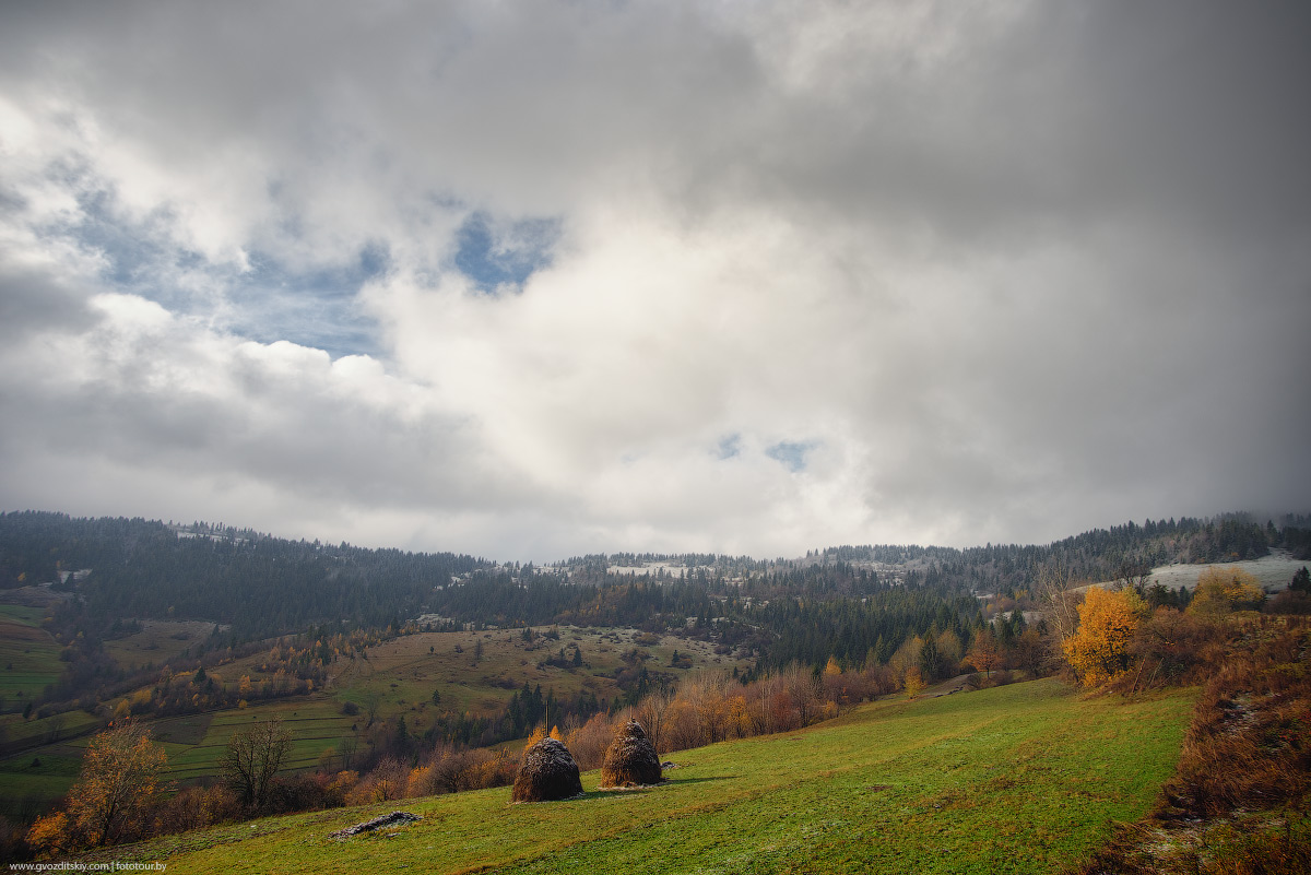 The next morning the snow fell