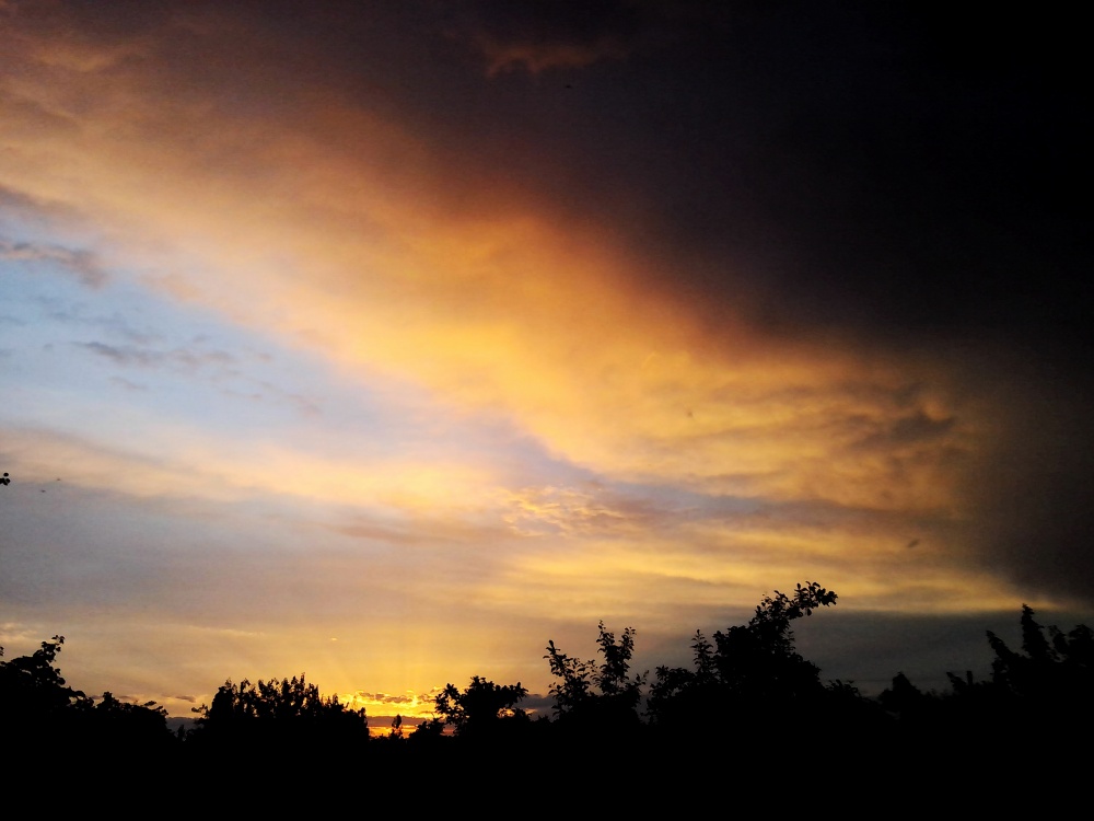 Sunset and clouds