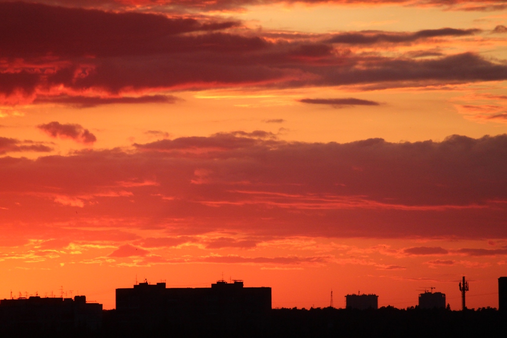 Sunset in Moscow (sunset in Moscow)