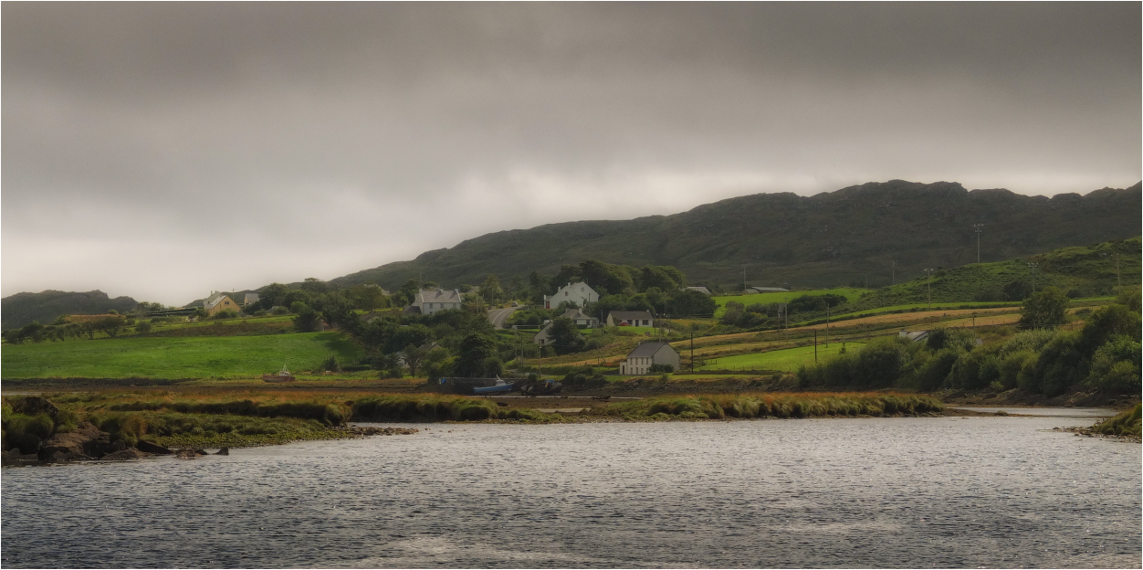 ... About the village, at the mouth ...