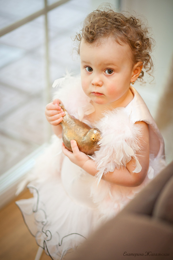 Asya and golden bird :-)