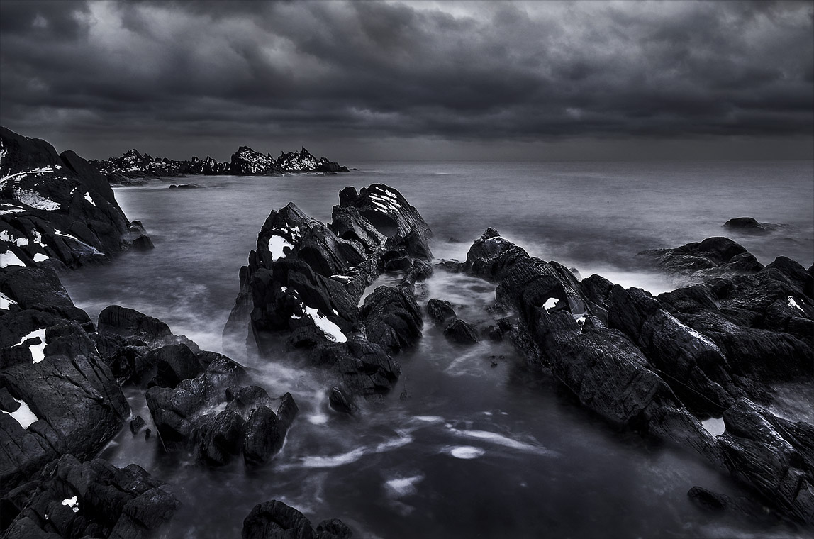 Black stones