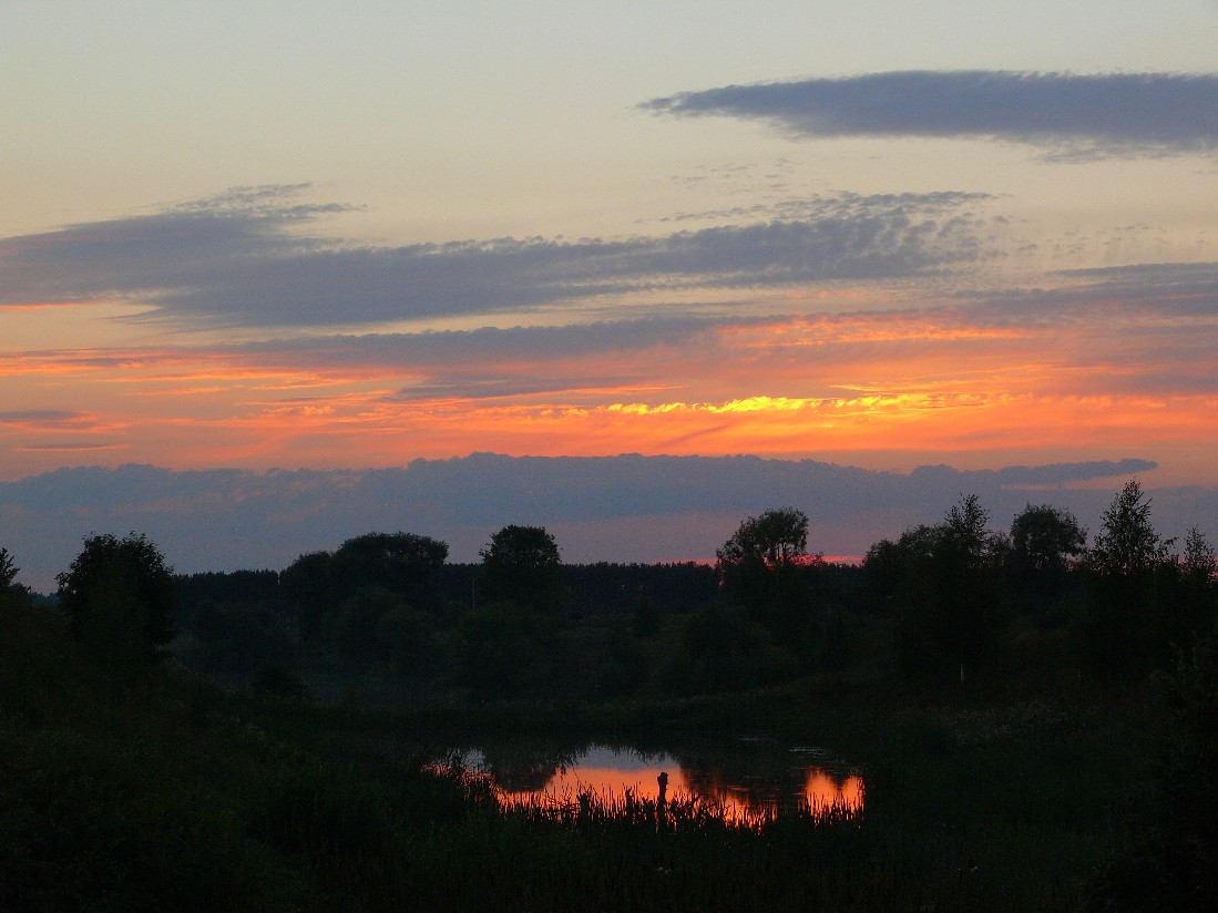 Dry brush sunset ...