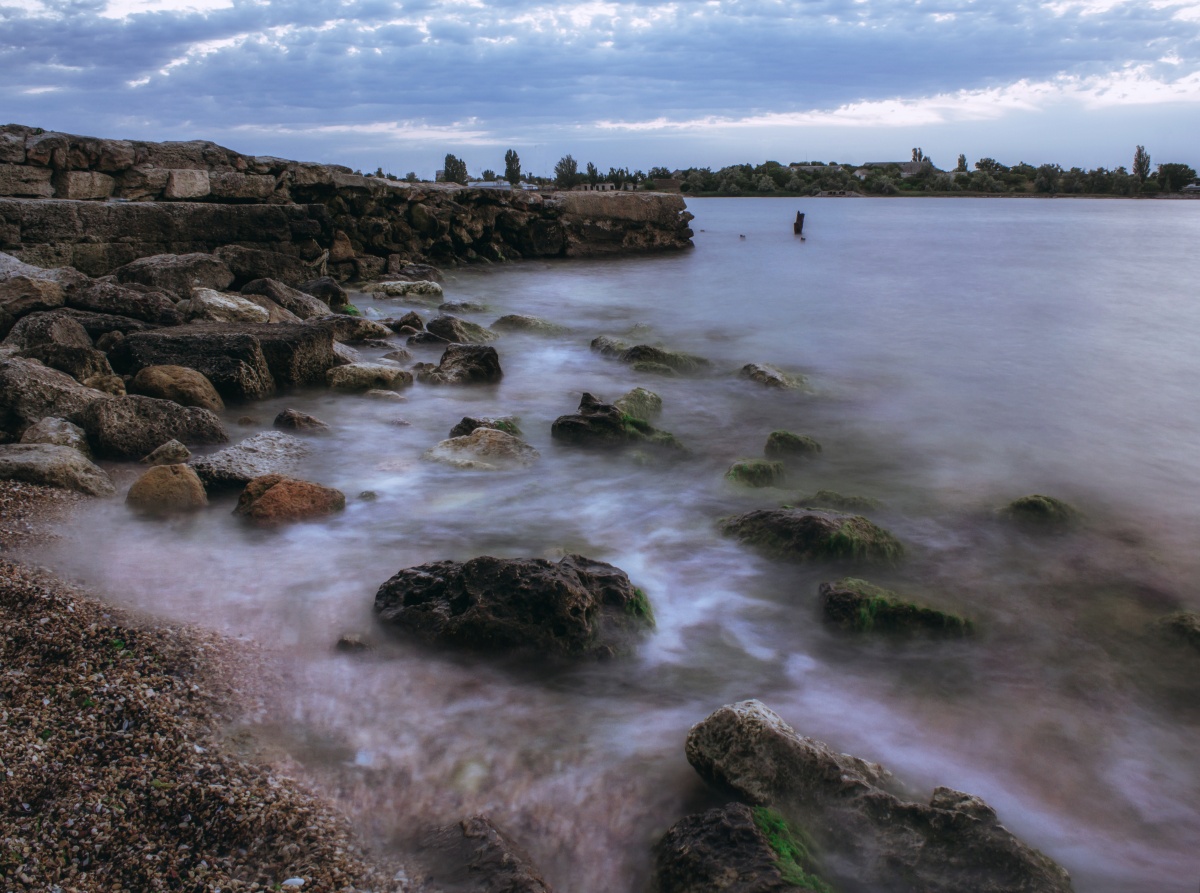 In sea mist