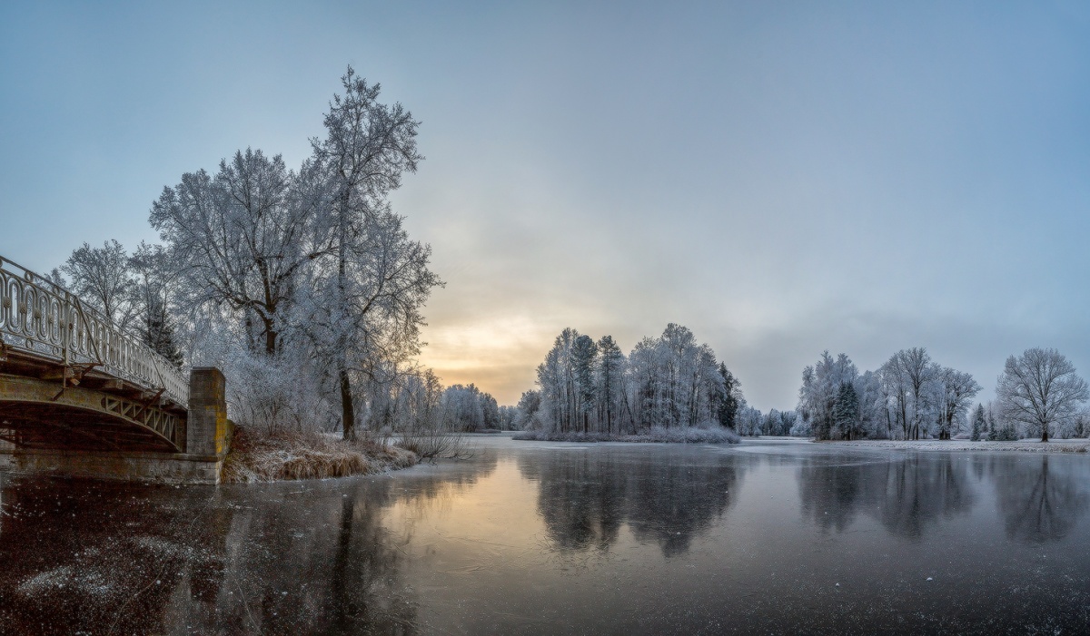 The frozen lake.