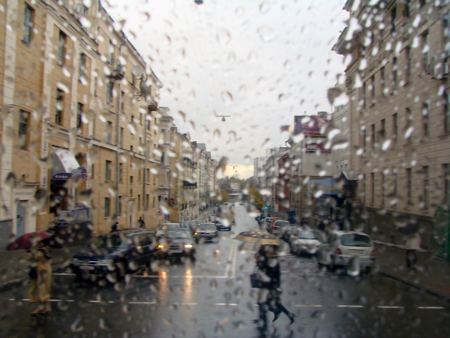 Rain outside the window