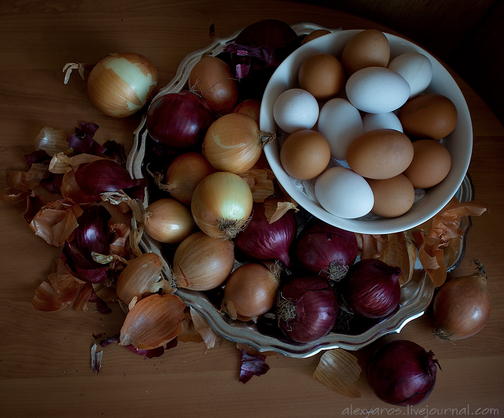 about onions and eggs ...