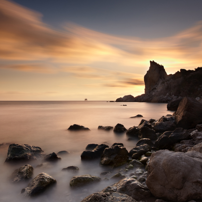Low-flying sunset