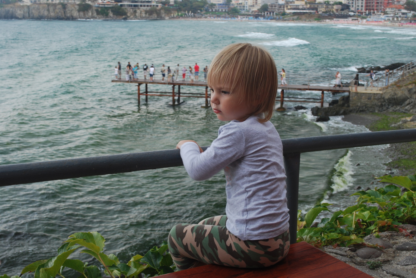For the first time, and the sea