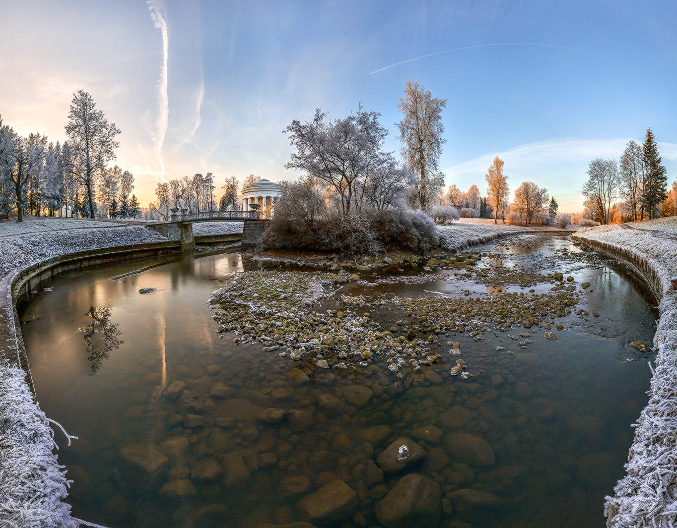 Stones in a river.