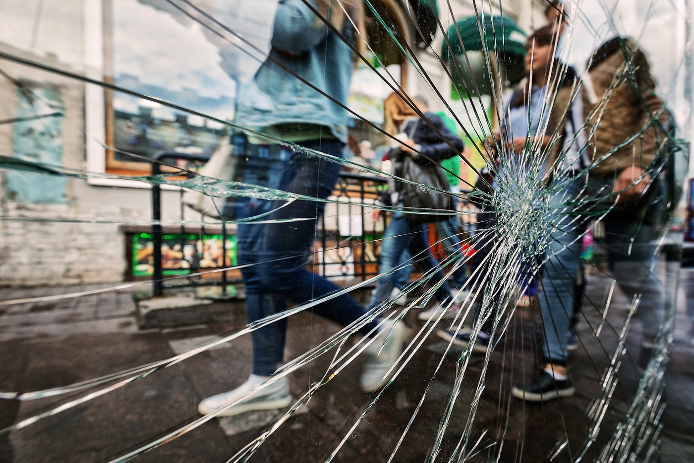 Through the glass