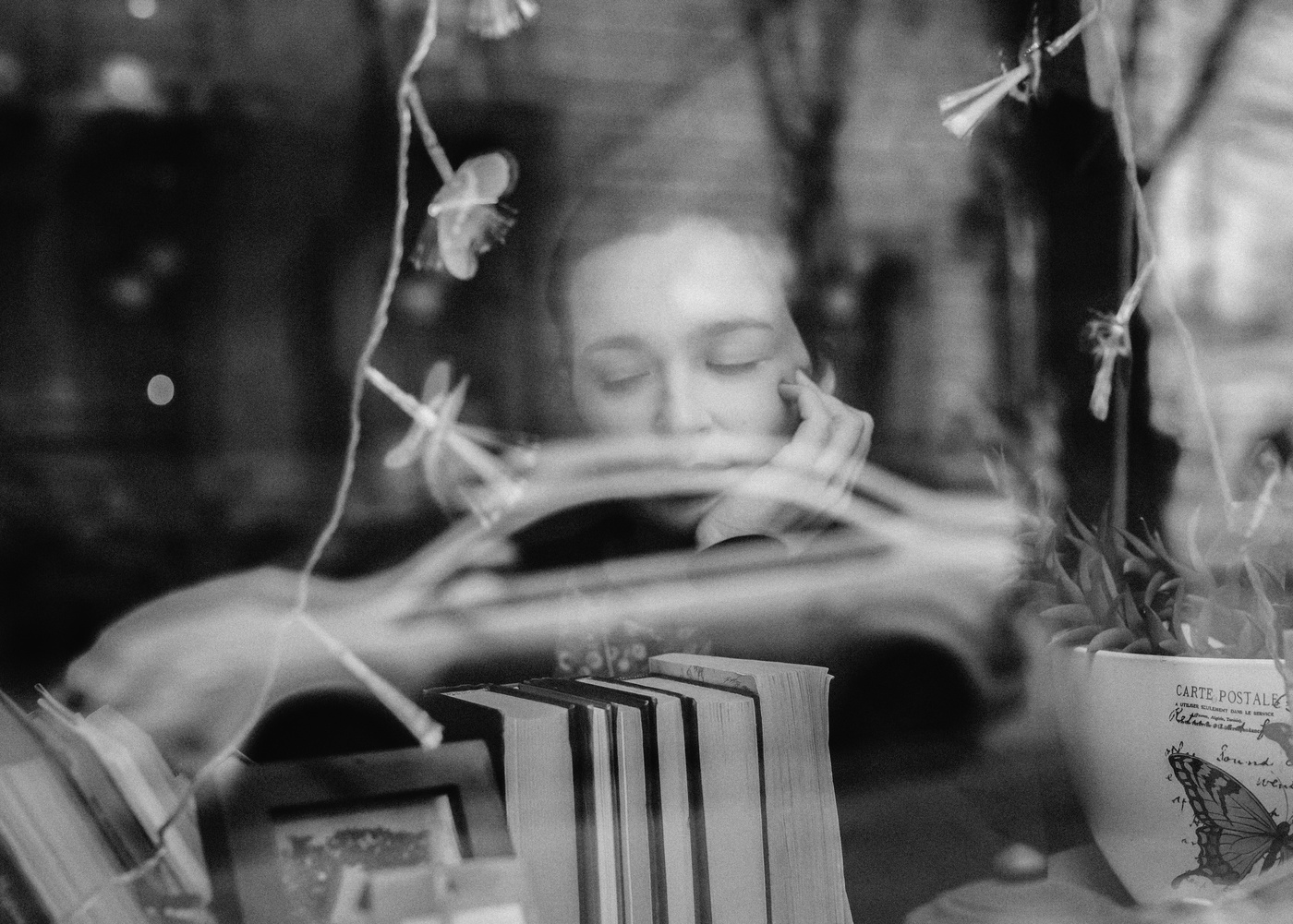 Through the glass