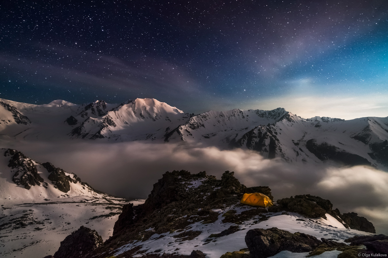 Above the clouds