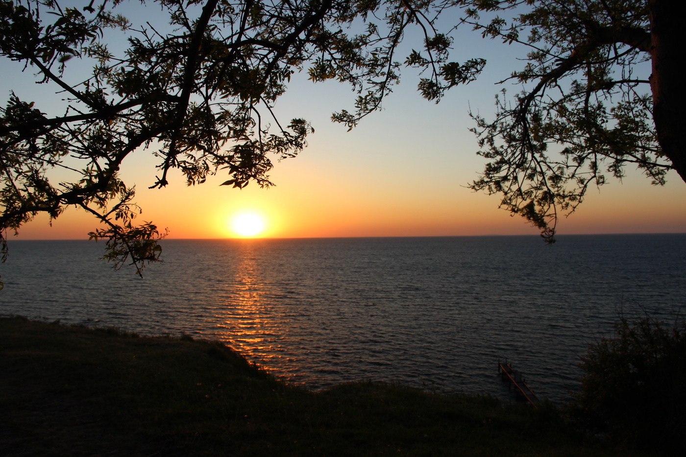 it was the evening