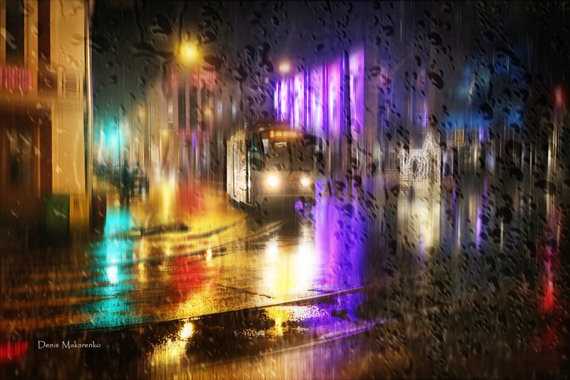 it was the evening