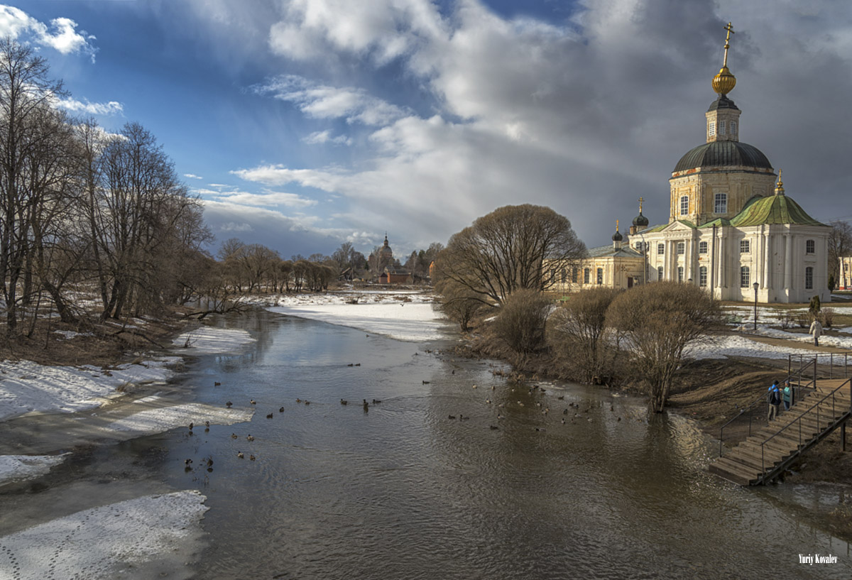 By the river