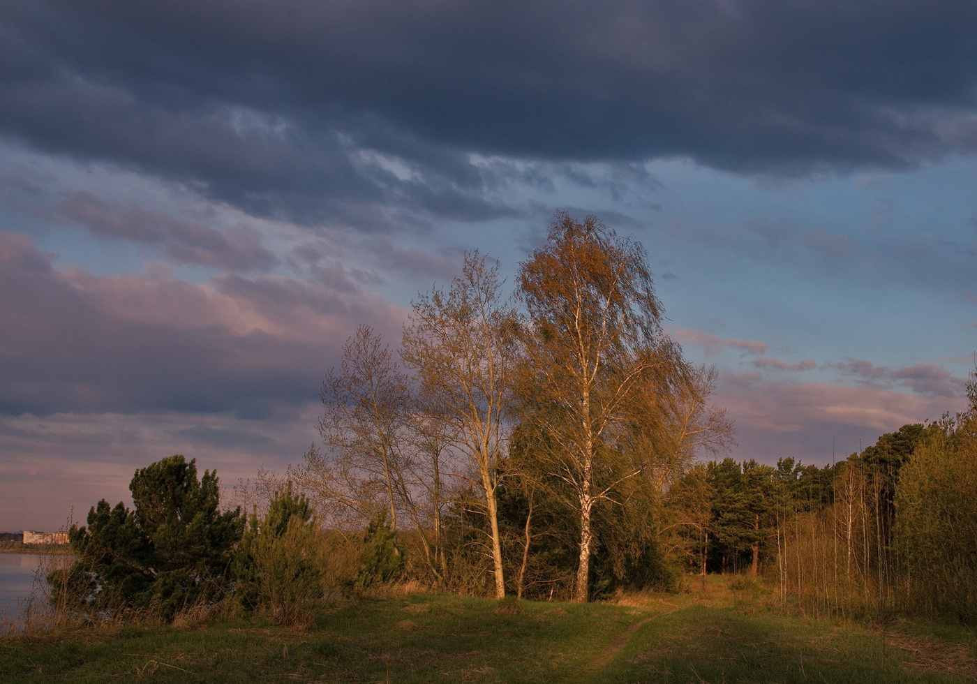 Spring evening.