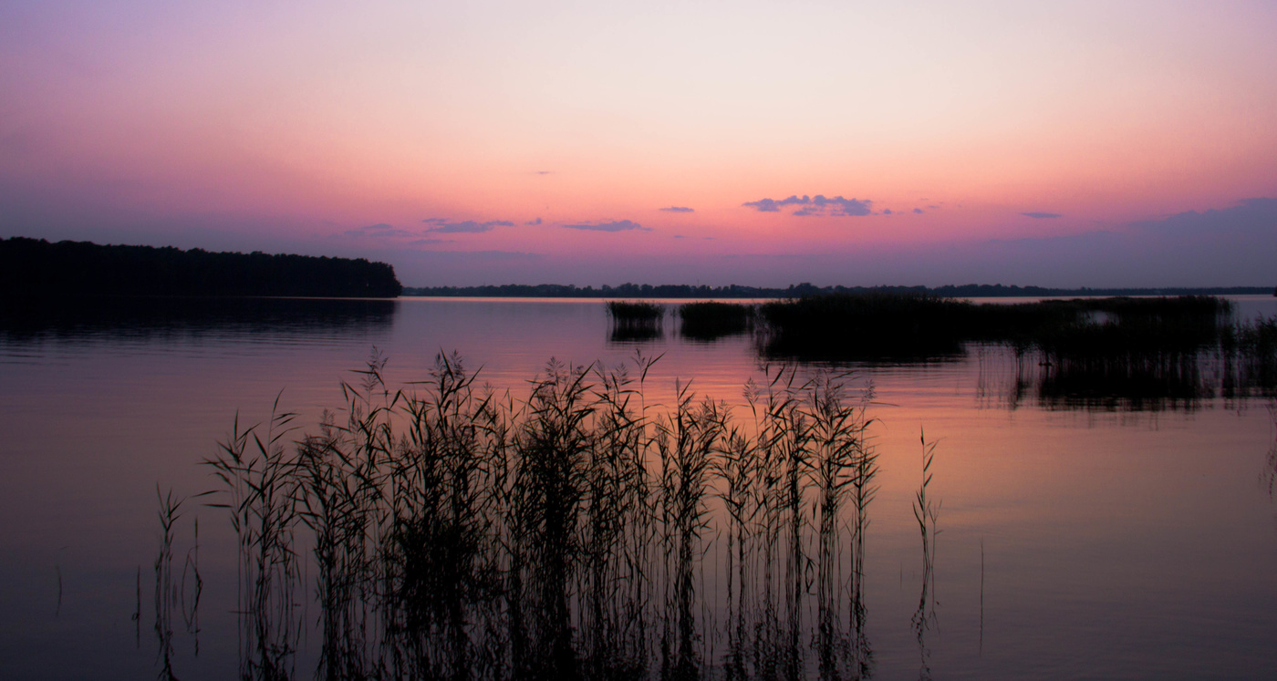 Sunset on the lake.