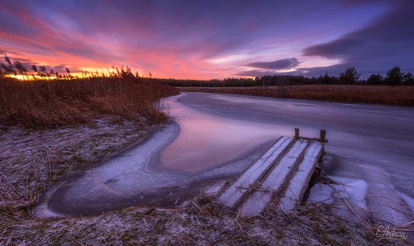 Frozen river