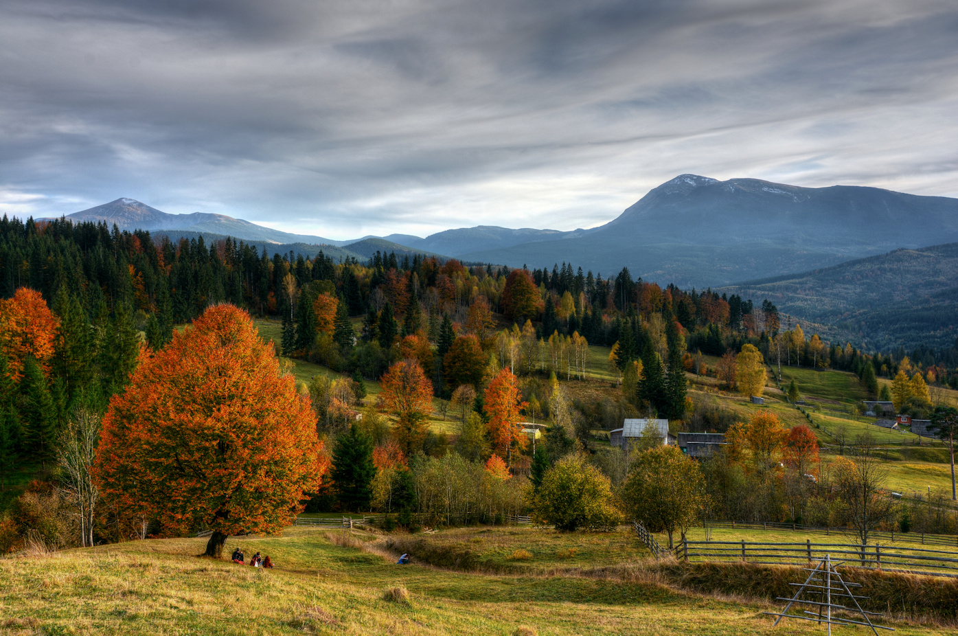 autumn bonfire