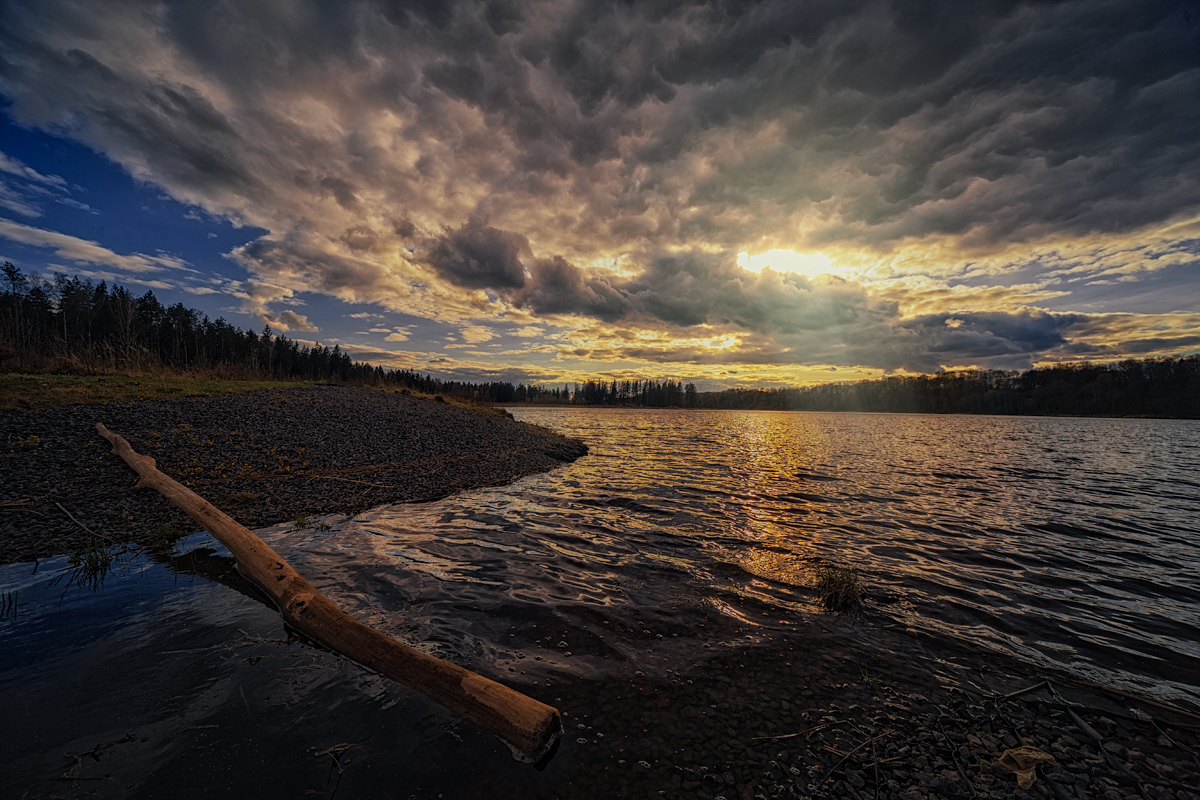 Sunset over the Dvina