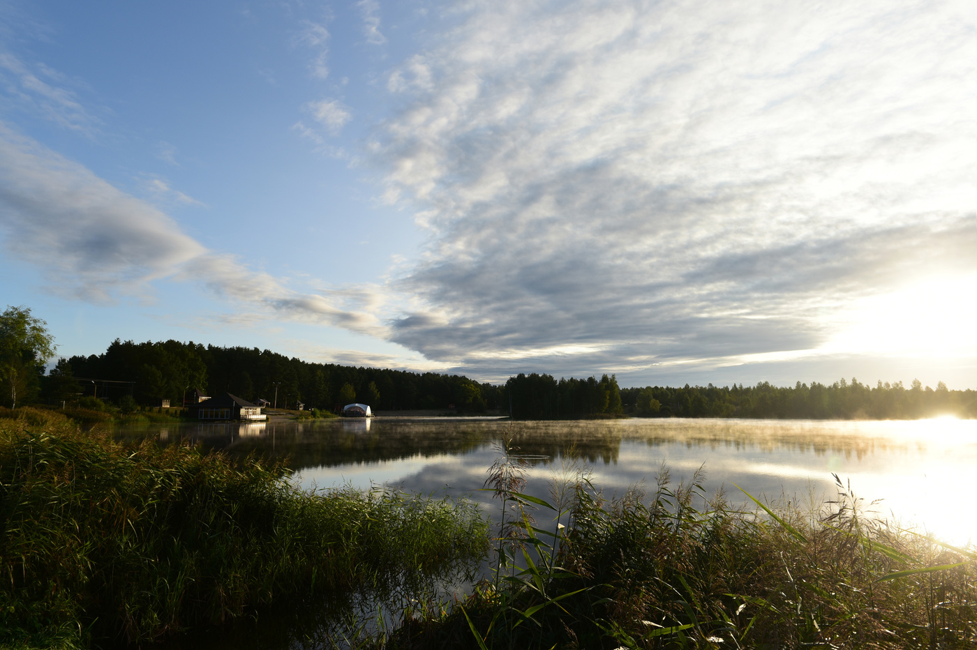 At dawn