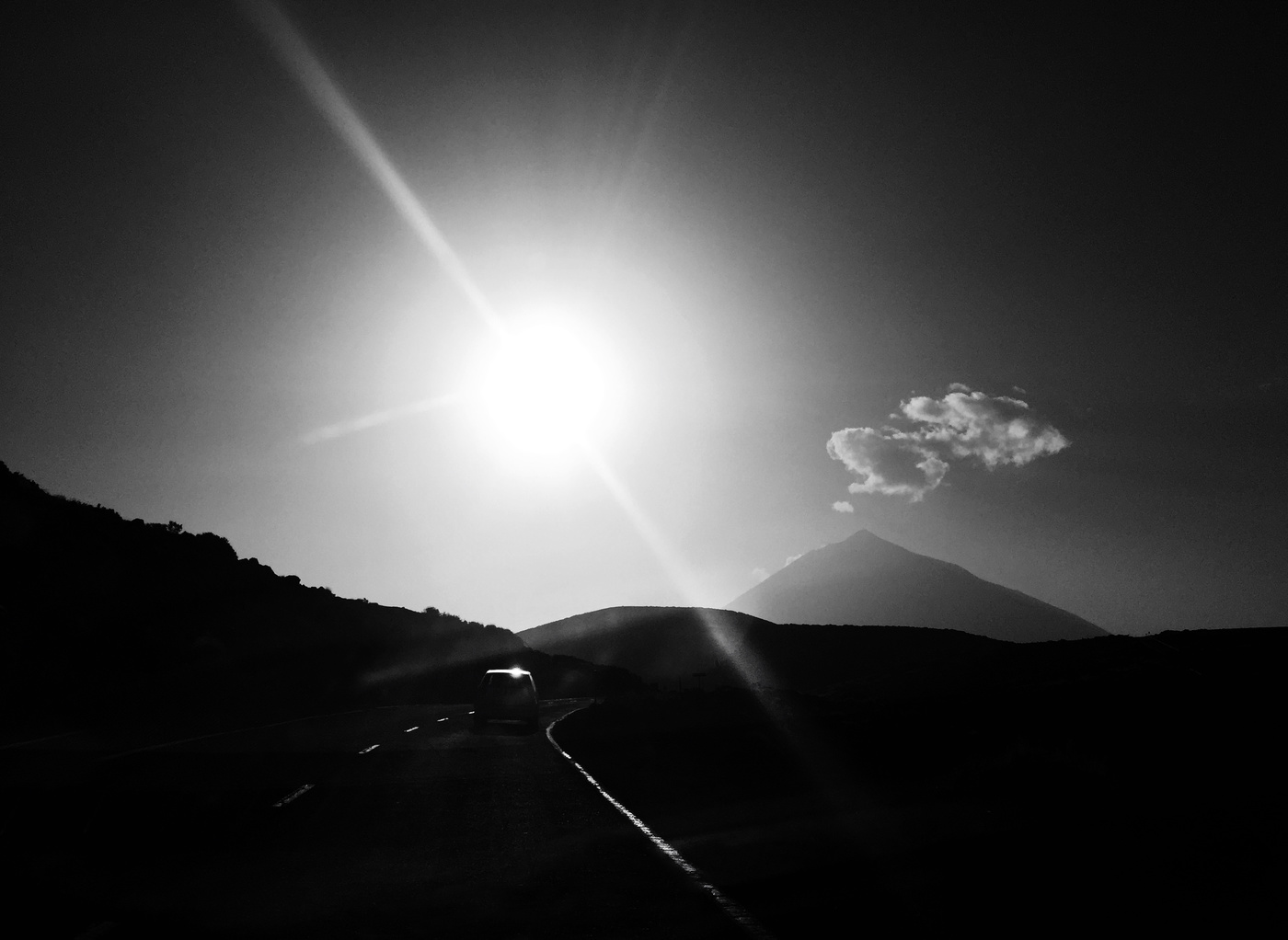 road to the volcano