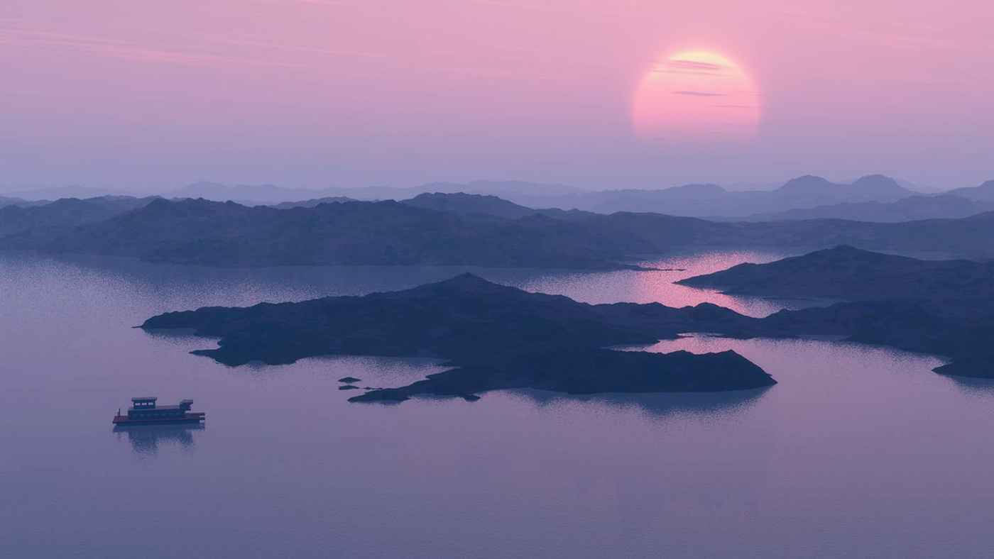 Red sun