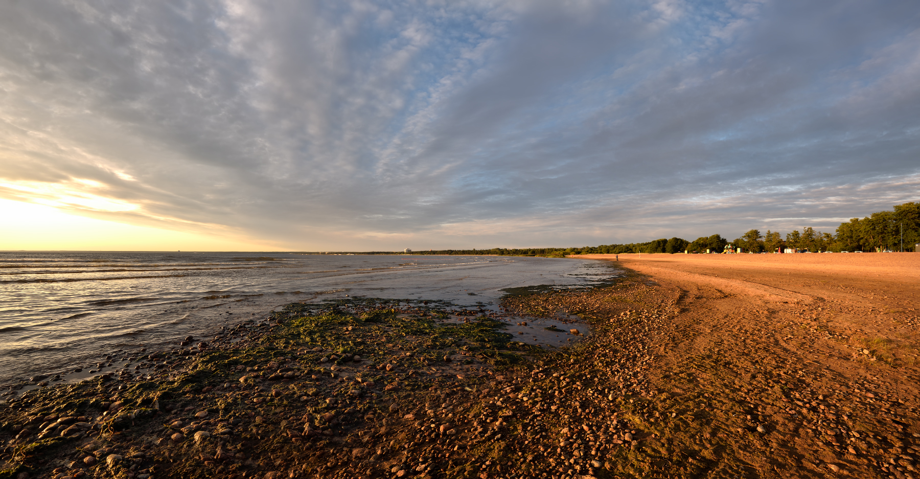 sunset on the Gulf of Finland