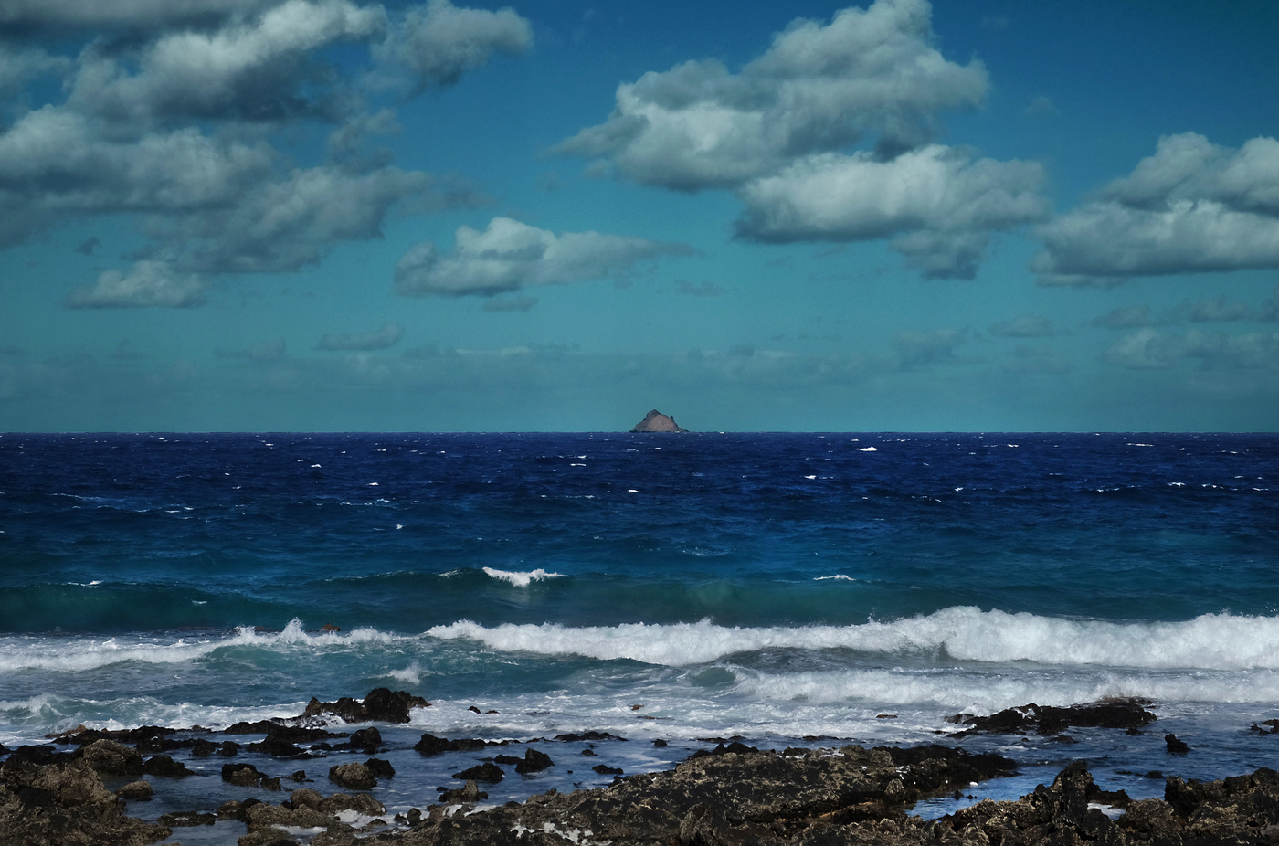 uninhabited island