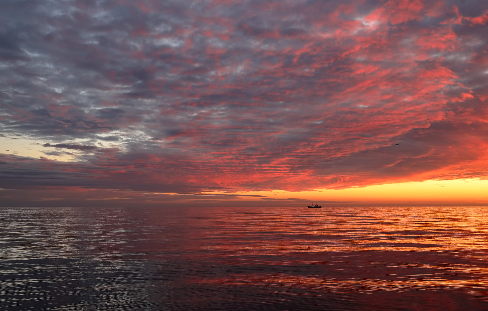 fiery sunset